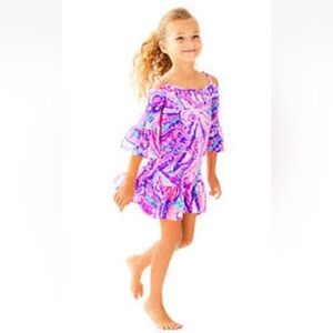 Lilly Pulitzer Pink and blue Patterned Dress